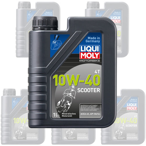 Liqui Moly Oil 4 Stroke - Mineral - 10W-40 Scooter 1L [1618] (Box Qty 6)