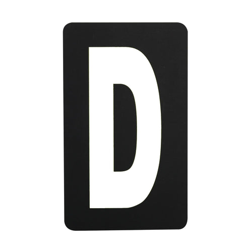 Spare White Letter For BikeTek Pitboard - 'D'