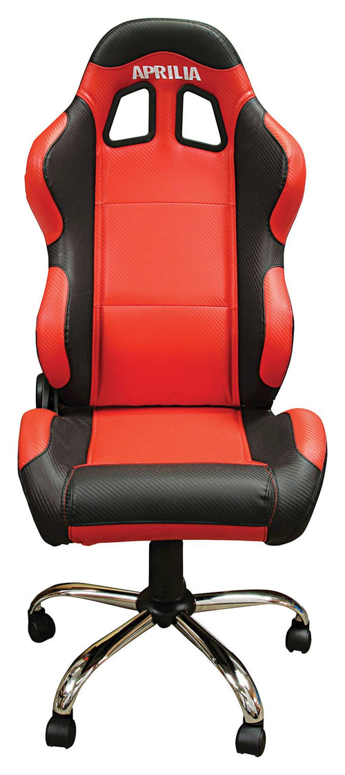 BikeTek Team Chair Red With Black Trim - Aprilia