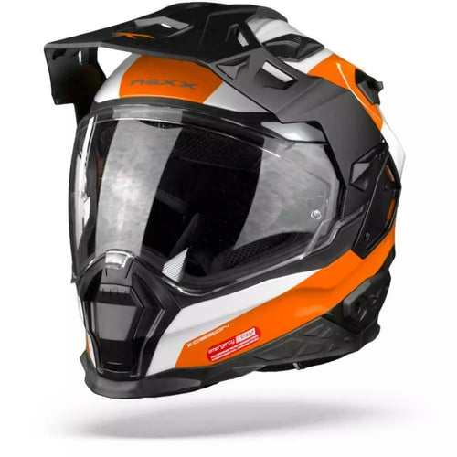 Nexx X WED 2 DUNA White / Orange  Adventure Helmet