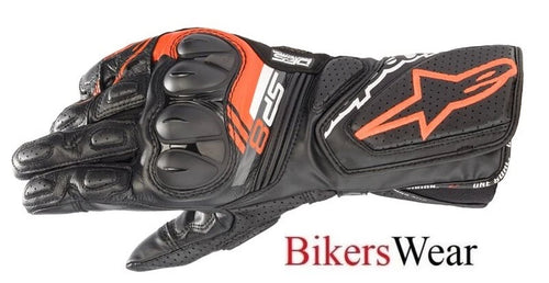 Alpinestars SP-8 V3 Gloves Black Red flu