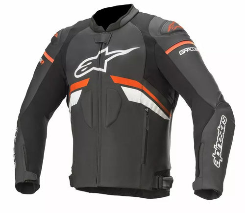 Alpinestars GP Plus R V3 Leather Jacket Black/Red Fluo