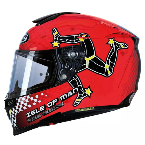 HJC RPHA 70 Isle Of Man IOM Red/Black