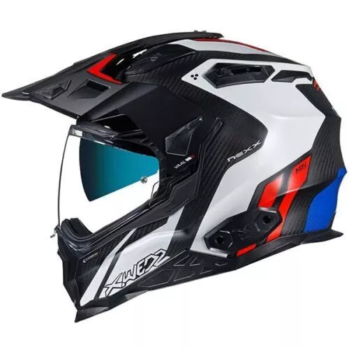 Nexx X WED 2 Vaal White/Red/Blue  Adventure Helmet