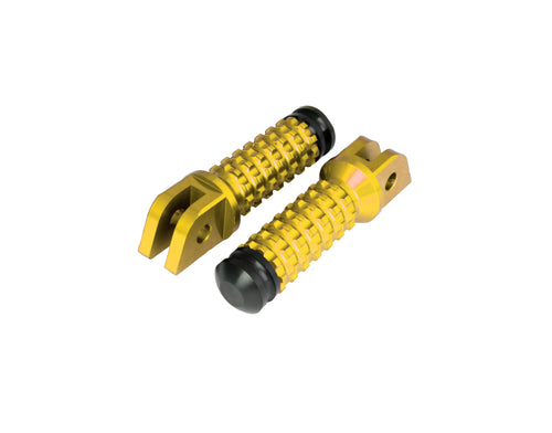 BikeTek Ally Footpegs With Slider (Pair) Kawasaki Front Gold KW11F