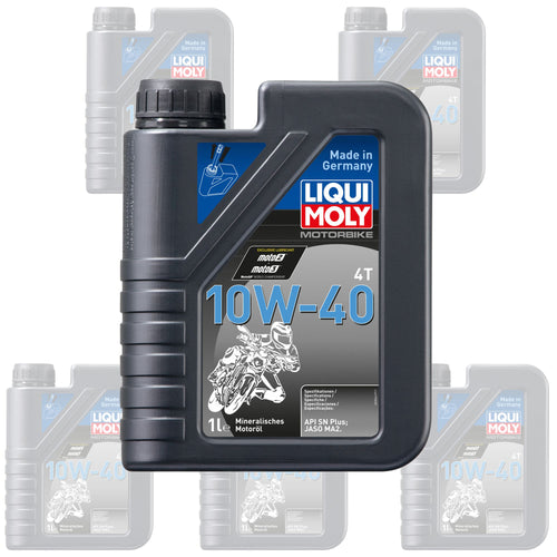 Liqui Moly Oil 4 Stroke - 10W-40 Street 1L [3044] (Box Qty 6)