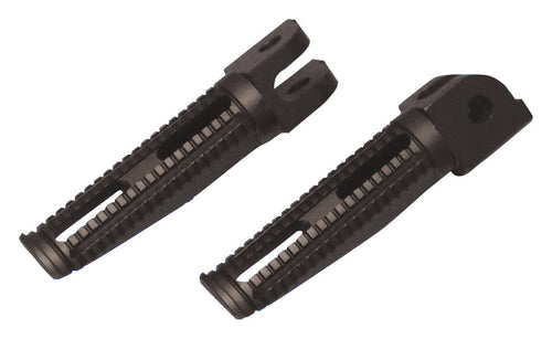BikeTek Billet Aluminium Race Pegs Kawasaki Rider Black