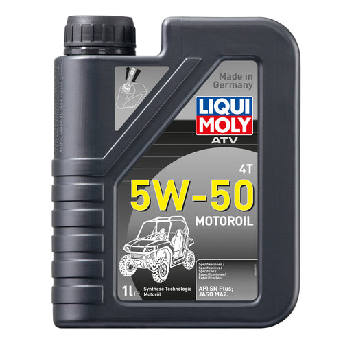 Liqui Moly Oil 4 Stroke - Semi Synth - ATV Motor Oil - 5W-50 1L #20737 #API-SN JASO-MA2