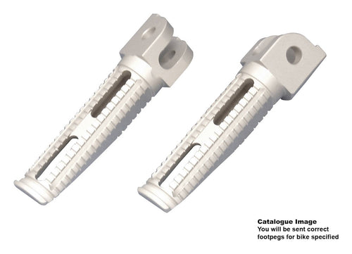 BikeTek Billet Aluminium Race Pegs Honda Rider Alloy