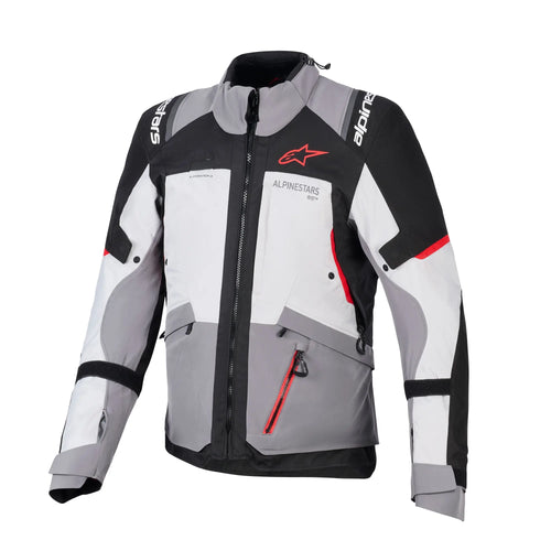 Alpinestars Andes V4 Drystar Jacket - Dark Grey / Grey / Black / Red (9141)
