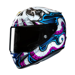 HJC RPHA 12 Kraken - Blue Purple White + Blue visor