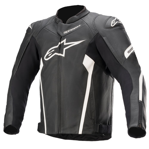 Alpinestars Faster V2 Leather Jacket Black White - 50