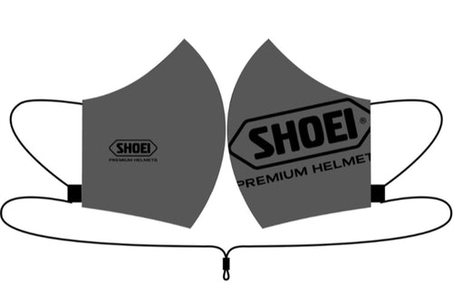 Shoei Face Mask Grey-Black [10 PCS]