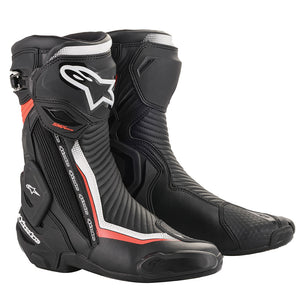 Alpinestars SMX Plus v2 Boots Black White & Red Fluo - 40