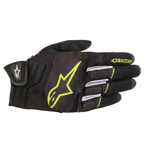 Alpinestars Atom Gloves Black & Yellow Fluo - L