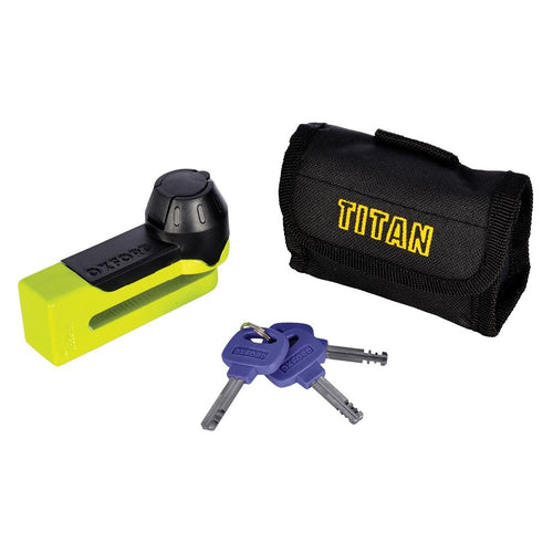 OXFORD TITAN DISC LOCK (10MM PIN) YELLOW