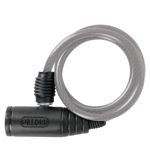 Oxford Bumper Cable Lock Clear 6mm x 600mm - 6mm x 0.6m
