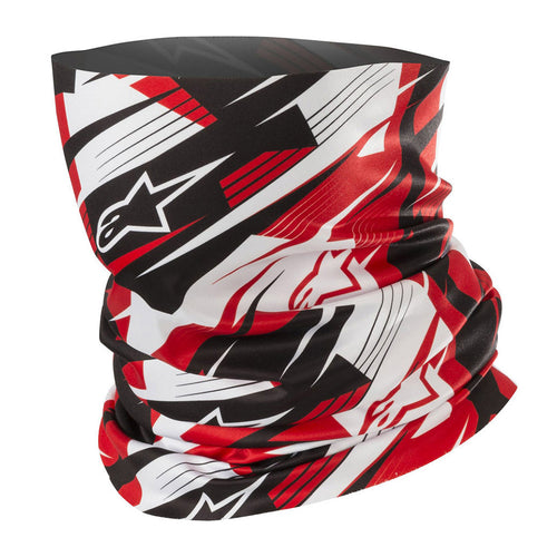 Blurred Neck Tube Black W/Red