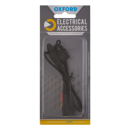 Oxford Battery ring leads to USA/SAE connector - 0.5m
