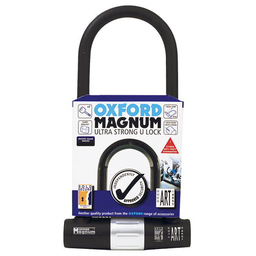 Oxford Magnum U-lock (176x340mm) & bracket - 170mm x 315mm