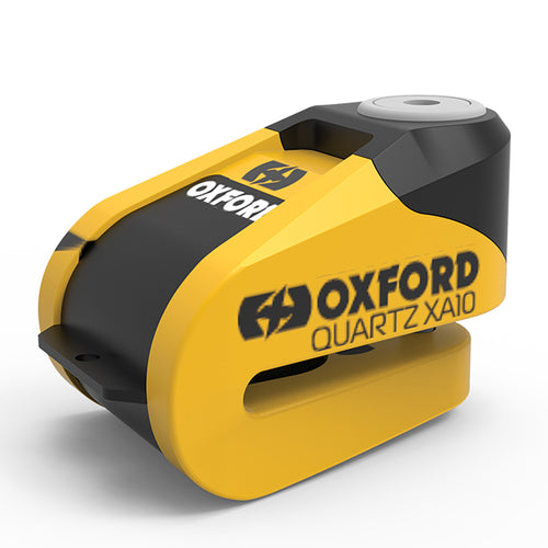 Oxford Quartz XA10 Alarm Disc Lock Yellow/Black - 6mm