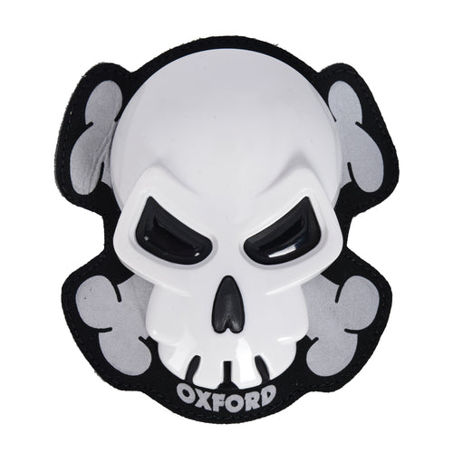 Oxford Skull Knee Sliders - White