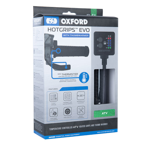 Oxford Hotgrips EVO ATV & thumb warmer(Temperature controlled) (Export only)