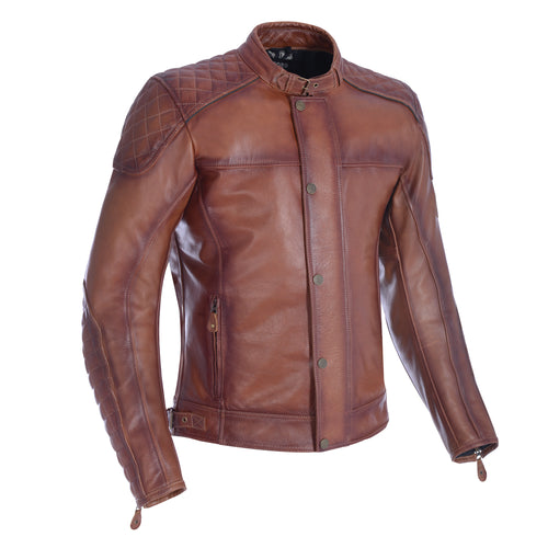 Oxford Hampton Leather Jacket Bourbon - 3XL