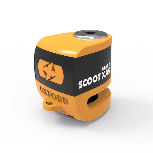 OXFORD QUARTZ XA5 ALARM DISC LOCK (5.5MM PIN) ORANGE - BLACK