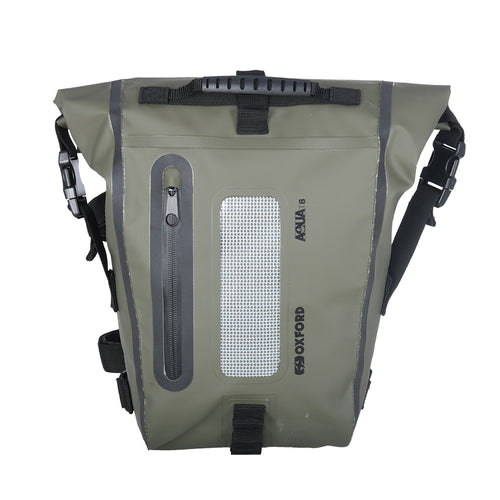 Oxford Aqua T8 Tail Bag - Khaki/Black - 8L