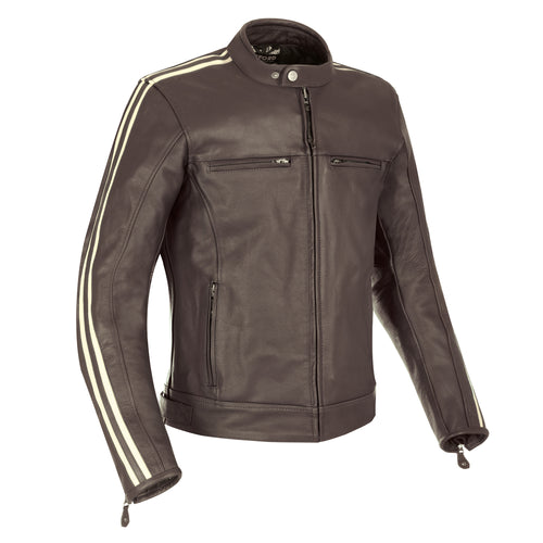 Oxford Bladon Leather Jacket Brown - 3XL