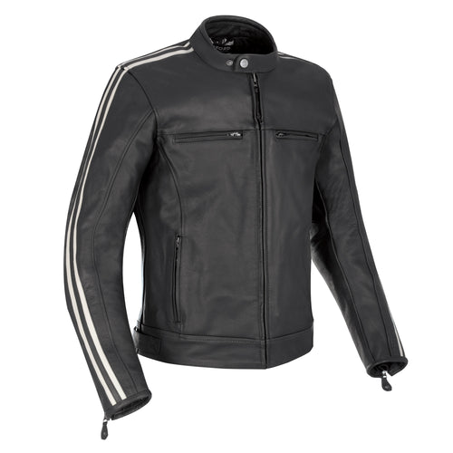 Oxford Bladon Leather Jacket Black - 3XL