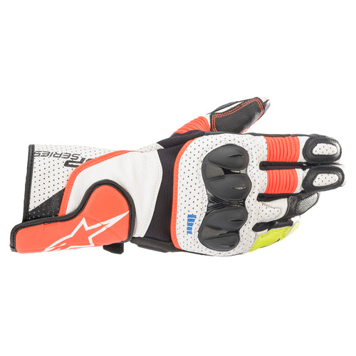 Alpinestars Sp-2 V3 Gloves White Red Fluo Black - L