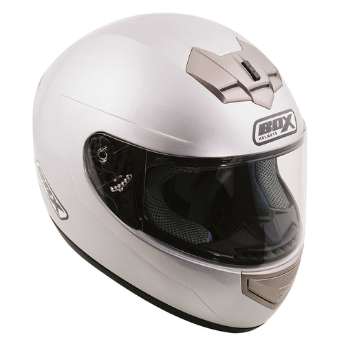 Box BX-1 Full Face Helmet Silver - XL