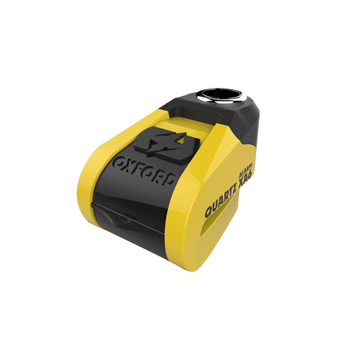OXFORD QUARTZ XA6 ALARM DISC LOCK (6MM PIN) YELLOW - BLACK