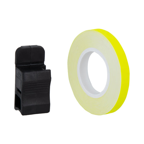 Oxford Wheel Stripes Flo Yellow + Appl 7mmx6m - 6m x 7mm