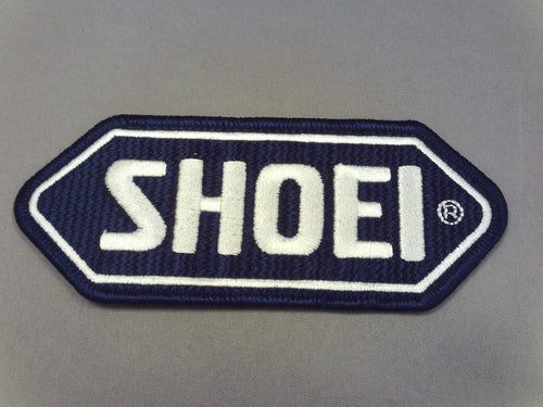 Shoei Cloth-Sew on Badge D.Blue Base