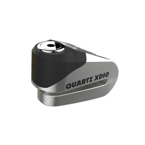 OXFORD QUARTZ XD10 DISC LOCK  (10MM PIN) BRUSHED STAINLESS EFFECT