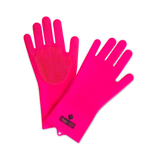 Muc-Off Deep Scrubber Gloves Pink - M