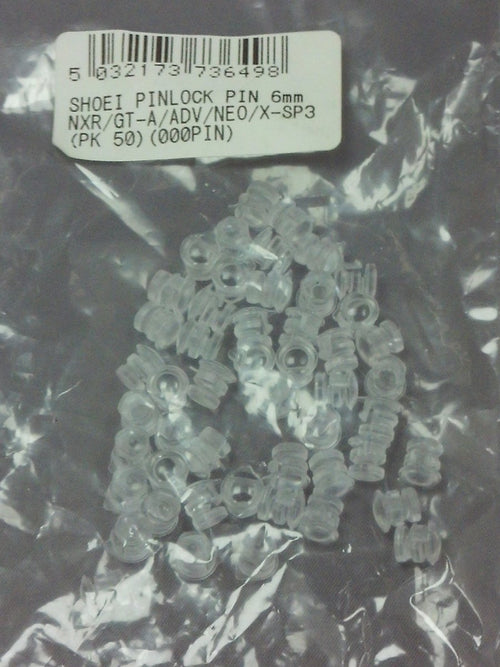 Shoei Pinlock Pins 6mm (pk 50)