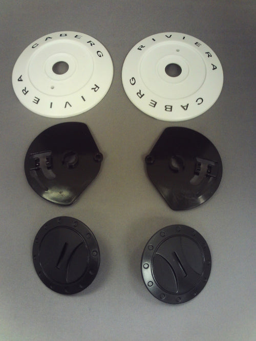 Caberg Visor Mounting Kit [Riviera V2] White