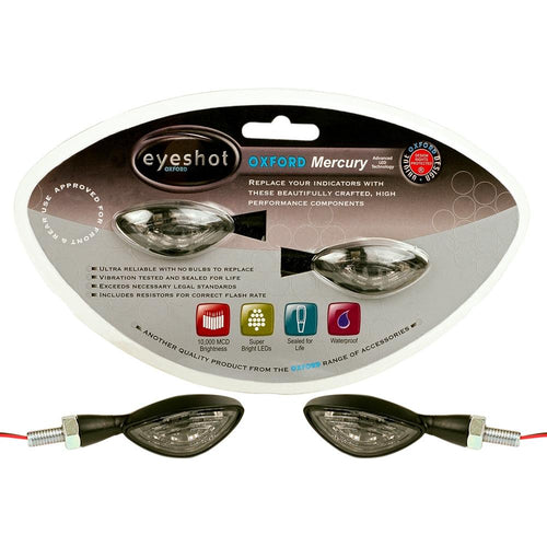 OXFORD LEDICATOR - MERCURY  (PAIR)  BLACK