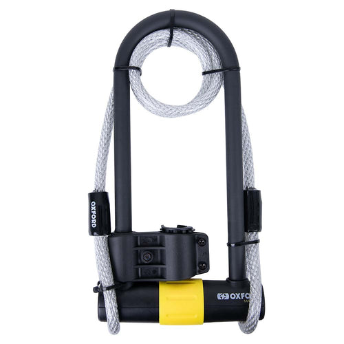 Oxford Magnum Duo U-lock (170x315mm) with Bracket & Cable - 170mm x 315mm