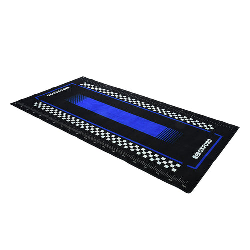 Oxford Workshop Mat Pitlane Yama Blue L 200 x 100cm - 200 x 100 cm