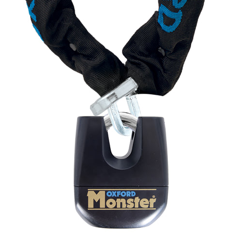 Oxford Monster 12mm Square Chain & Padlock - 1.2m