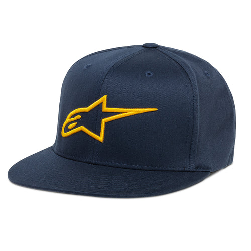 Alpinestars Ageless Flat Hat Navy/Gold - L/XL