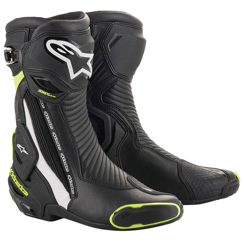 Alpinestars SMX Plus v2 Boots Black White & Yellow Fluo - 40