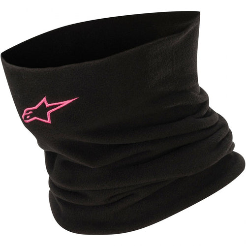 Neck Warmer Baselayer Black Fuchsia