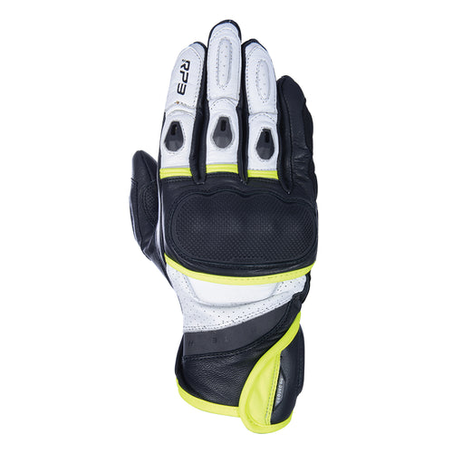 Oxford RP-3 2.0 Short Sports Gloves Black White & Fluo - 3XL