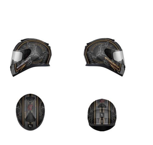 MT Thunder 3 Isle Of Man Road Races Helmet - GOLD
